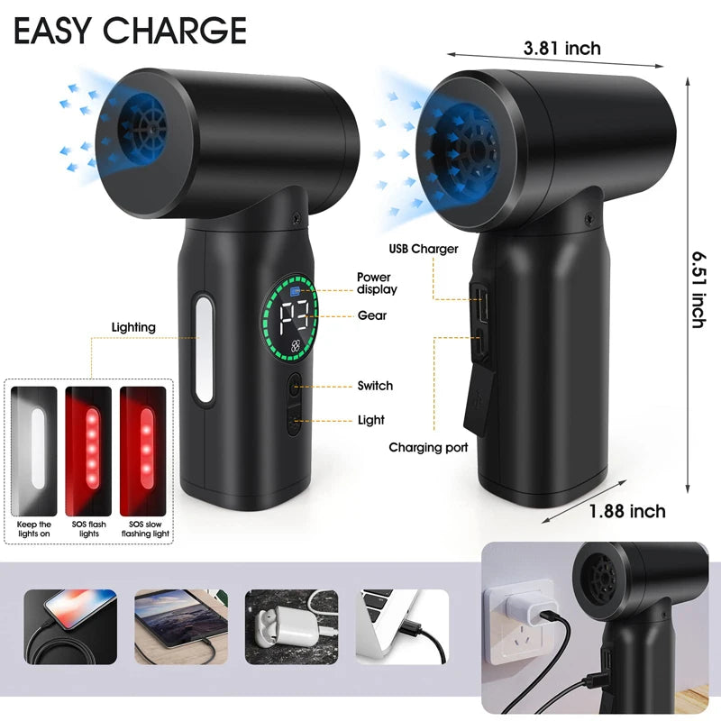 Cordless Air Duster Vacuum Cleaner Portable 7500mAh