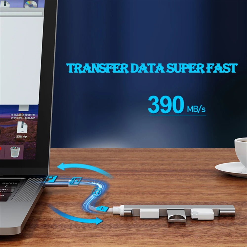 4 Port USB 3.0 Hub Ultra High Speed 5Gbps Transfer