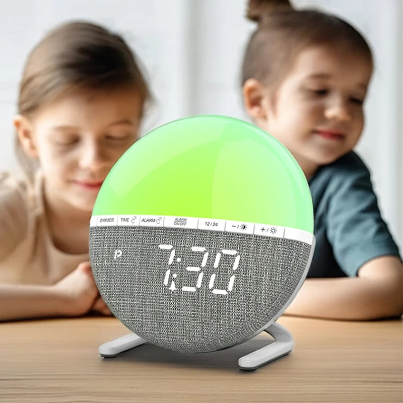 Wake Up Light Sunrise Alarm Clock with Natural Sounds - Smarsty