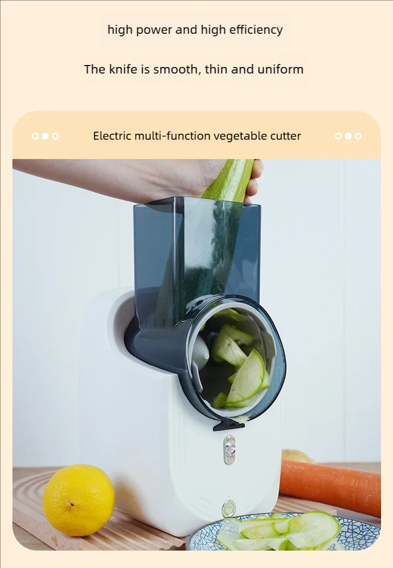 Multi-function Vegetable Cutter Household Kitchen Electric Vegetable Cutter Vegetable Slicer Shredder Automatic