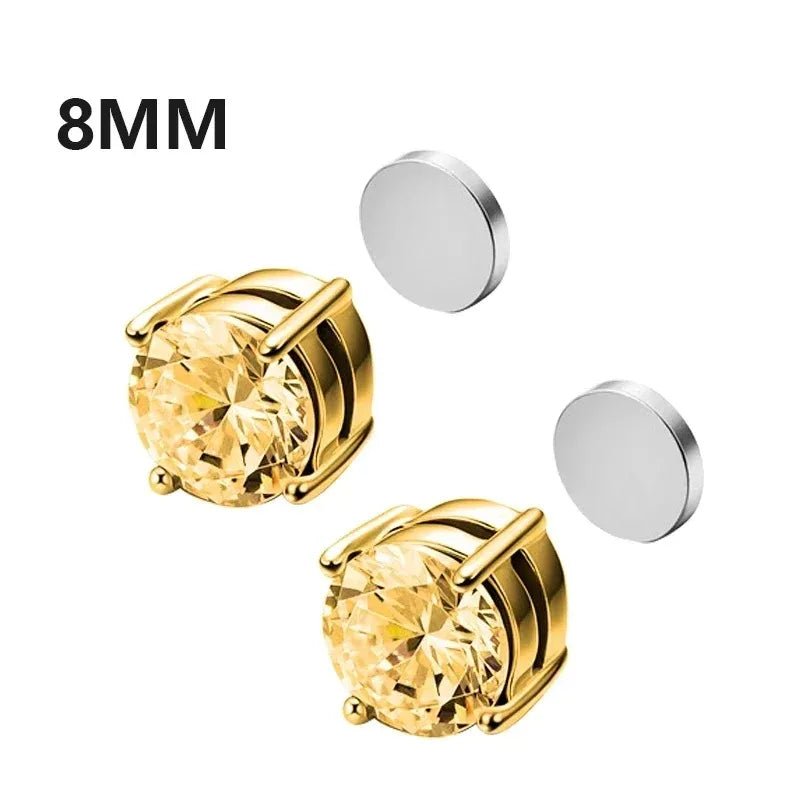 Crystal Strong Magnetic Clip Earrings Non Piercing - Smarsty