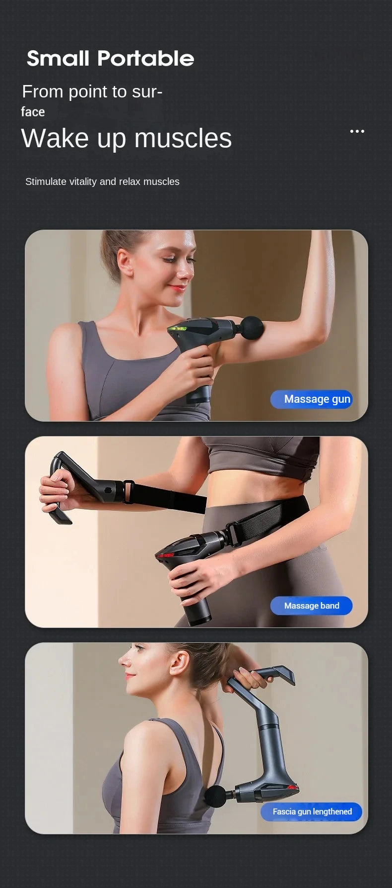 Electric Massage Gun for Deep Tissue Muscle Relief - Smarsty