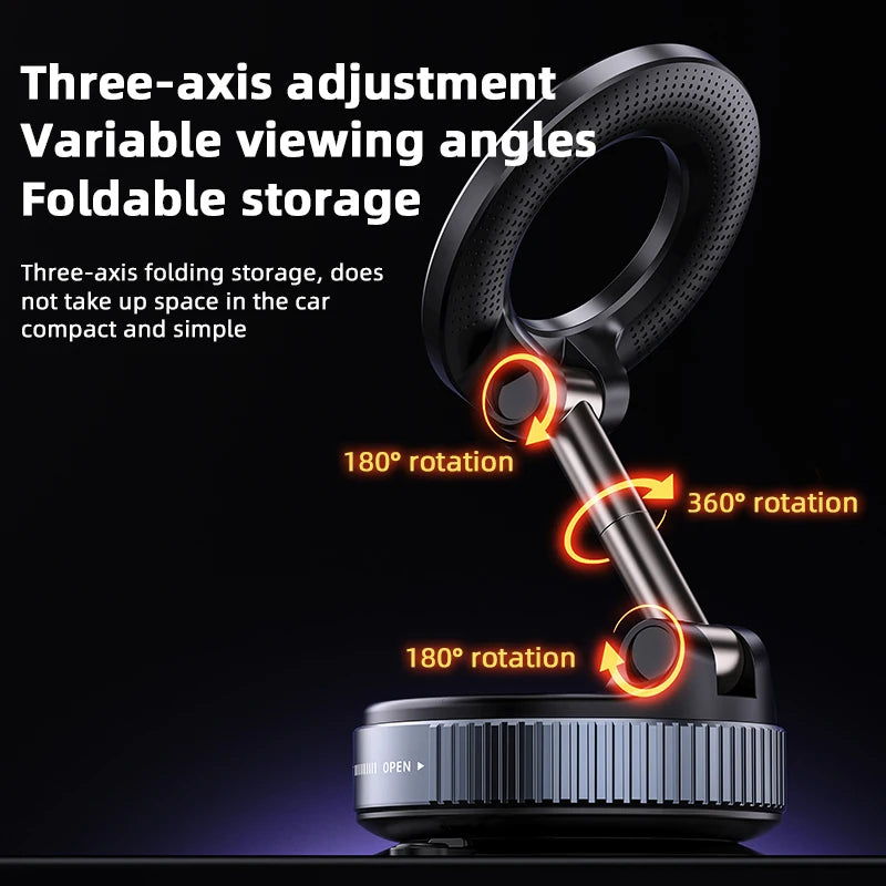 Magnetic Phone Holder With Three Axis Rotation For Ease - Smarsty