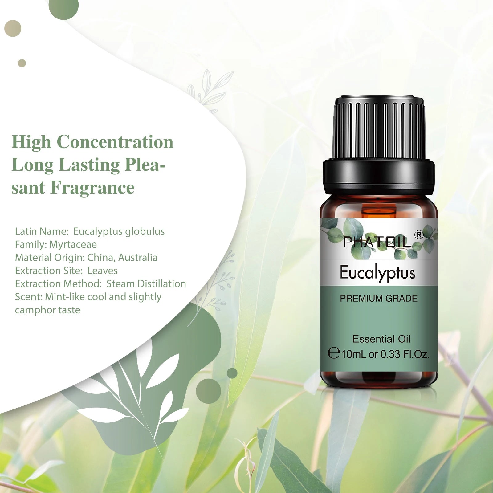 PHATOIL Natural Essential Oil 10ml for Relaxation and Aromatherapy - Smarsty