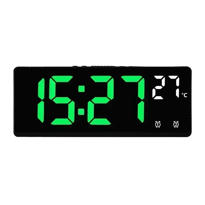 Voice Control LED Alarm Clock with Temperature Display - Smarsty