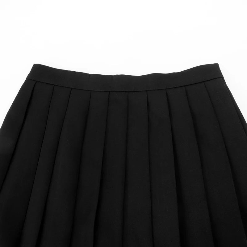 Sexy Mini Skirt Women New Summer Black Fashion Zipper Partywear Casual Slim Pleated Skirt Elegant Versatile Sexy Female Skirt - Smarsty