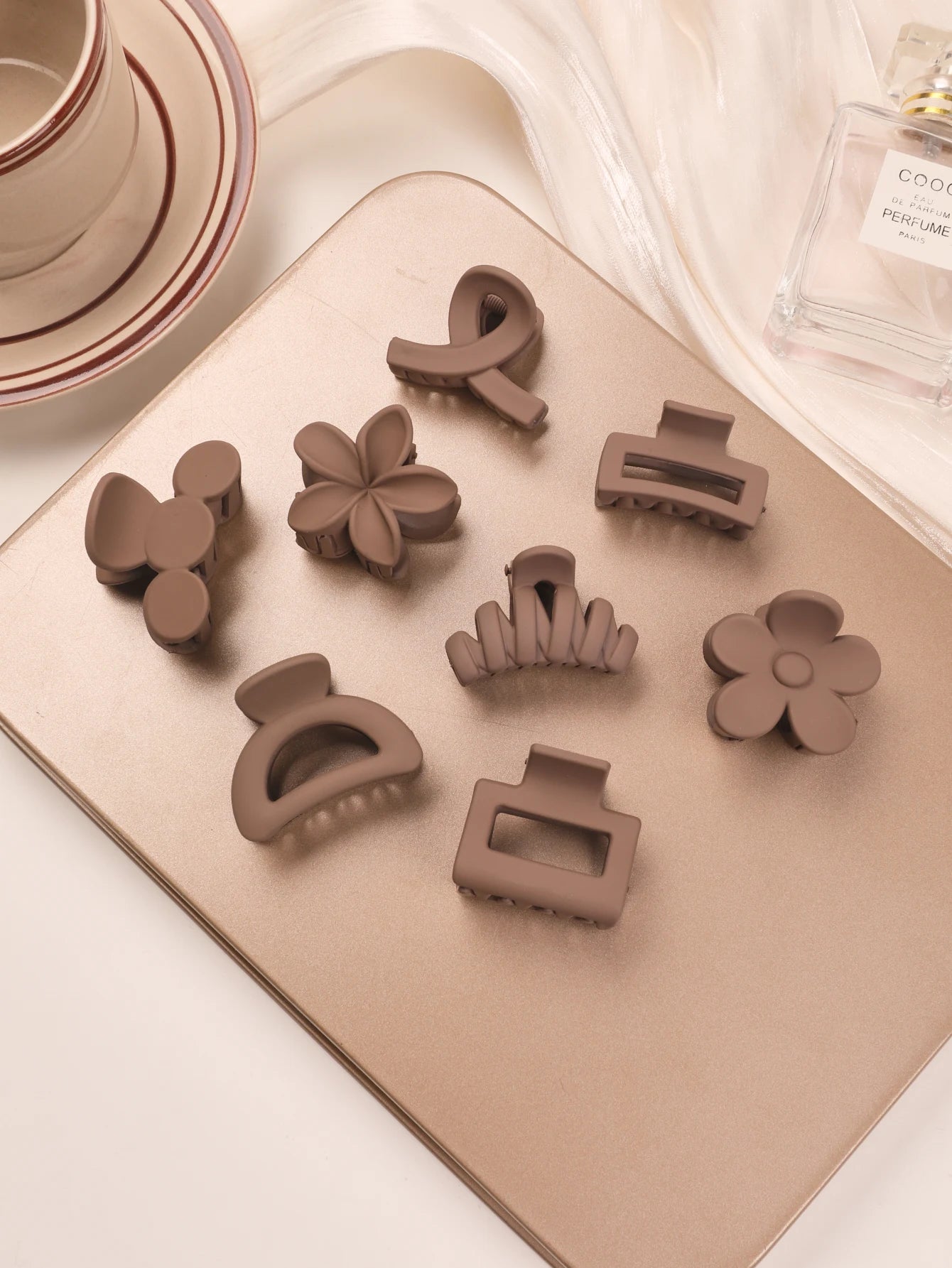 Small Flower Hair Claw Clips For Thin Hair Secure Hold - Smarsty