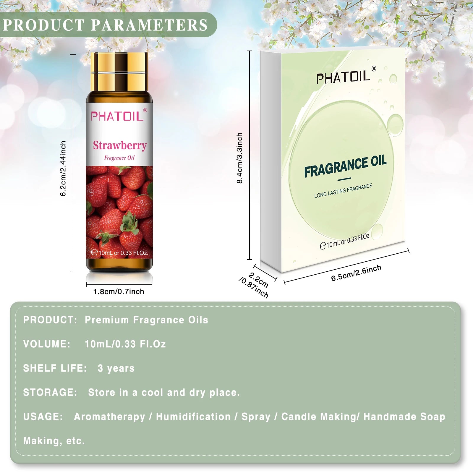 PHATOIL Sweet Fruit Fragrance Oil for Aromatherapy - Smarsty