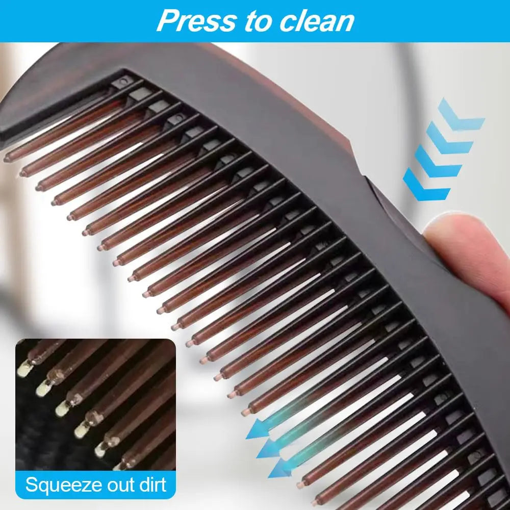 Self-Cleaning Dandruff Removal Hair Comb for Scalp Care - Smarsty