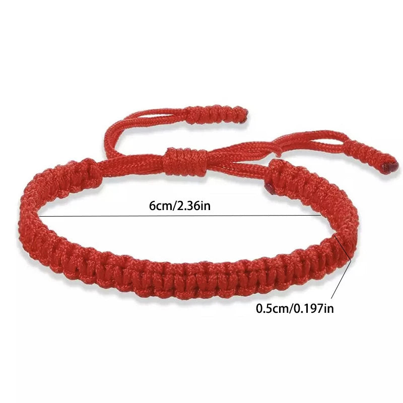 Handmade Red Black String Bracelet for Good Luck - Smarsty