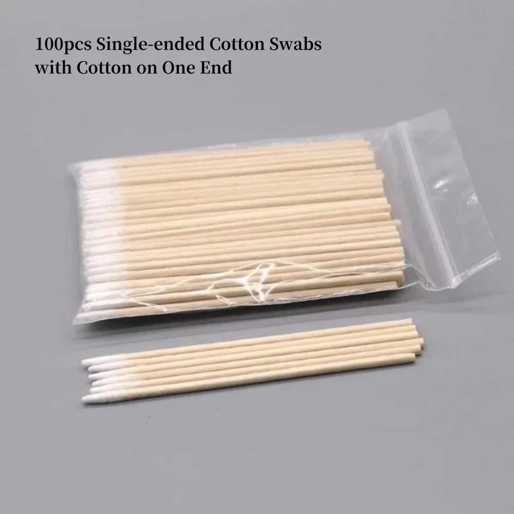 Wooden Tip Cotton Swabs for Nail Polish Removal - Smarsty