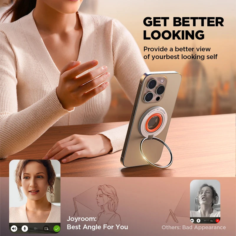 Magnetic Ring Phone Holder With Silicone Kickstand - Smarsty