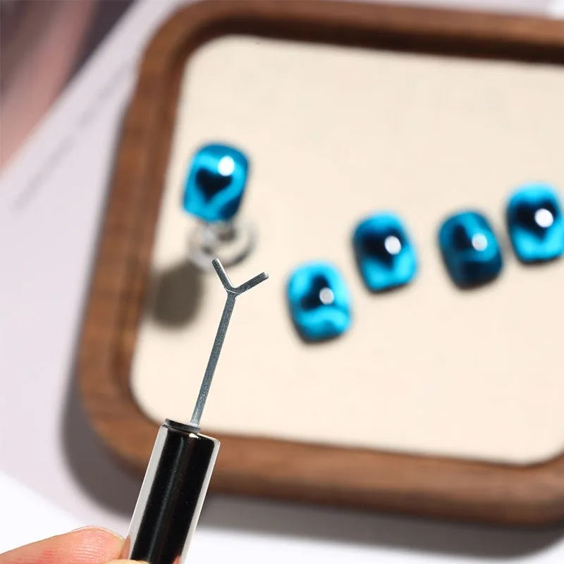 Heart Shaped Cat Eye Nail Magnet Set for DIY Art - Smarsty