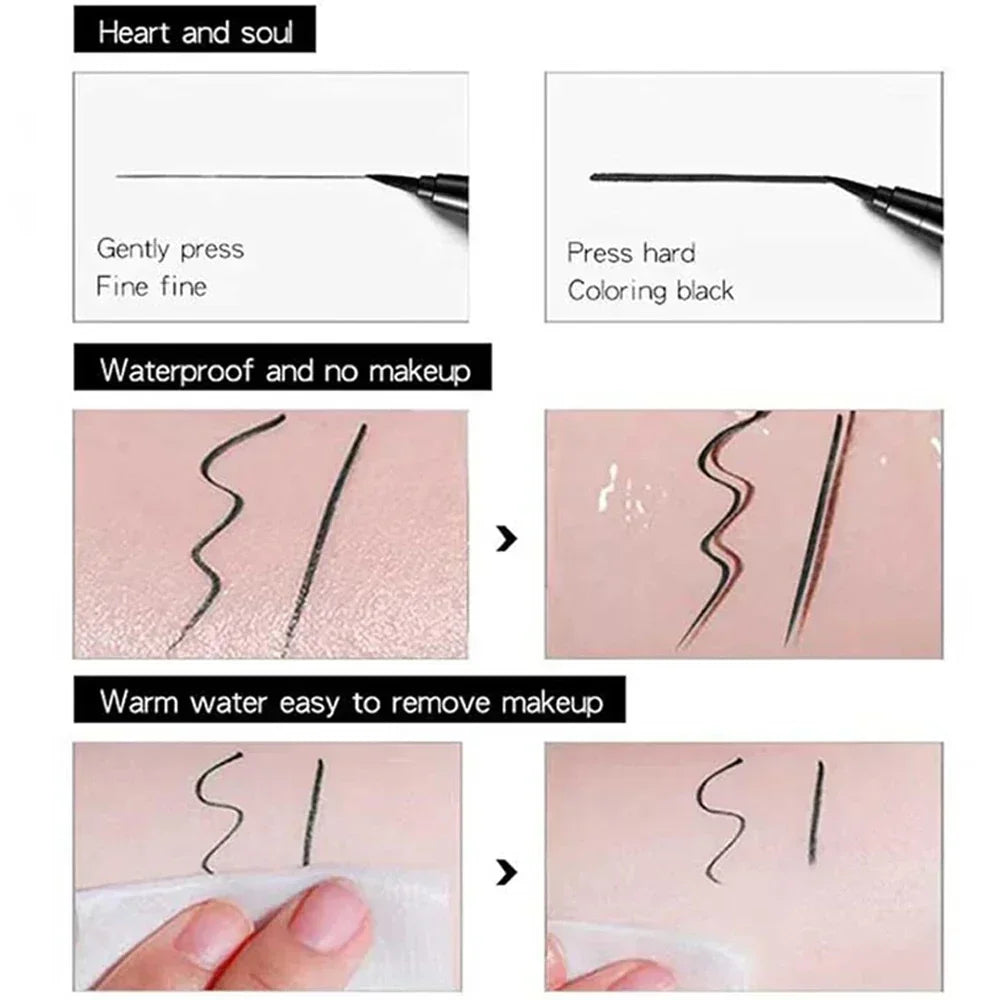 Quick Dry Waterproof Eyeliner Pencil for Long Lasting Wear - Smarsty