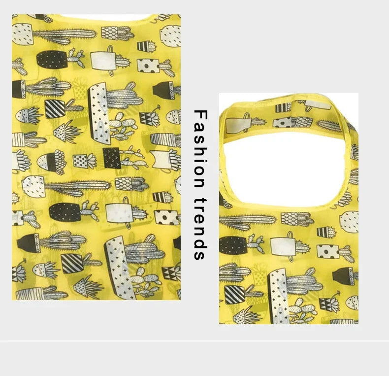 Reusable Nylon Grocery Bag Foldable Tote Eco Friendly - Smarsty