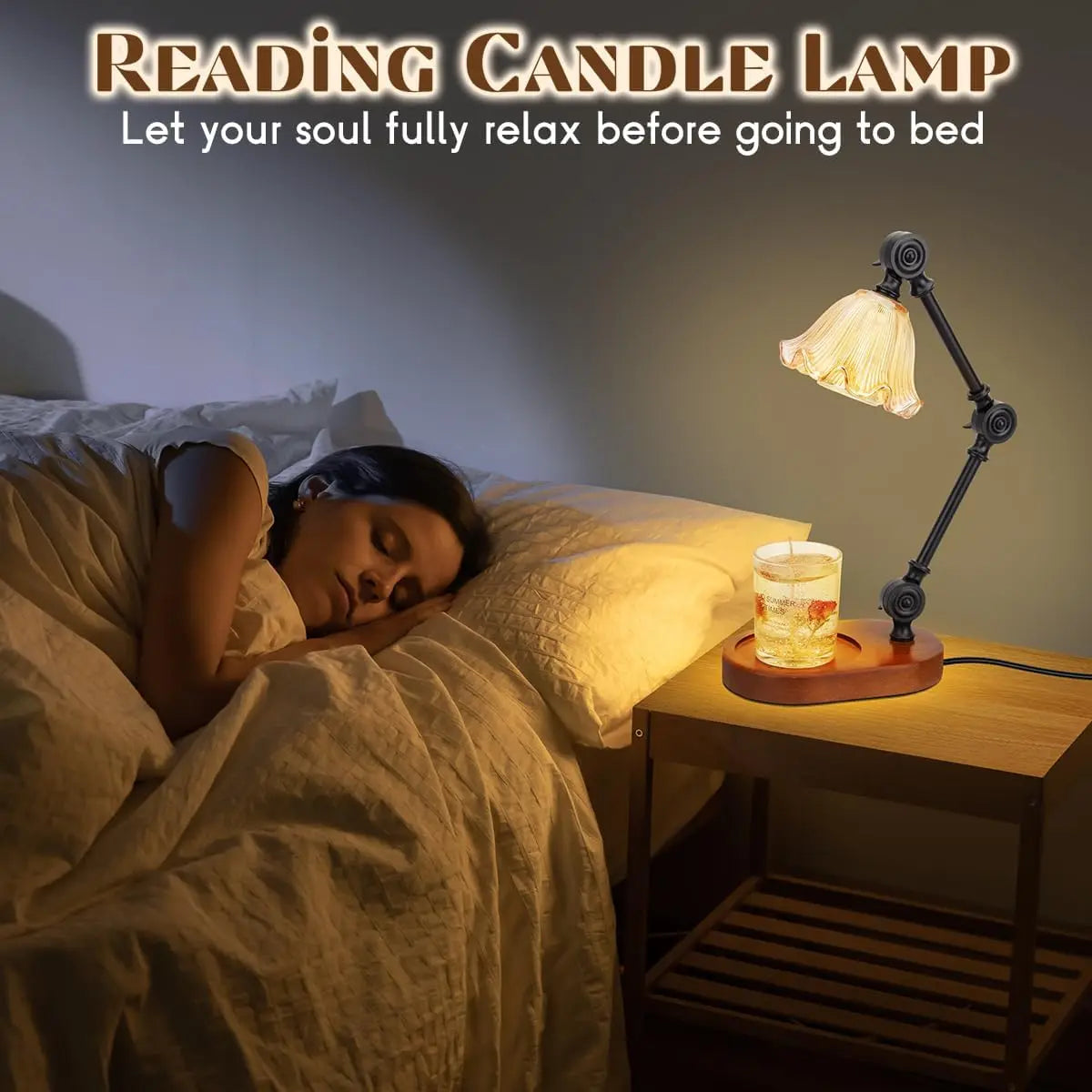 Candle Warmer Lamp,Adjustable Height, Timer,Dimmable,Home Decor, Birthday Gifts,Wax Melts Warmer for Jar Candles with 2 Bulbs