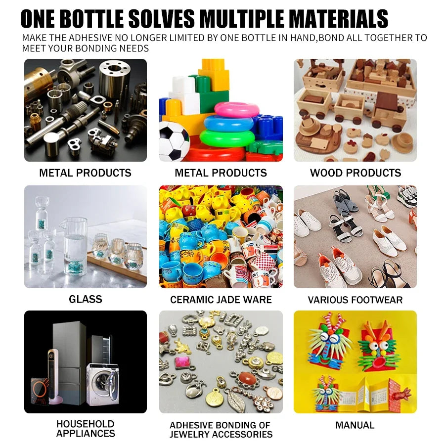 JXVX 1-5pcs 502 Super Glue Instant Quick-drying Cyanoacrylate Adhesive Leather Rubber Wood Metal Strong Bond Liquid Glue Tool - Smarsty