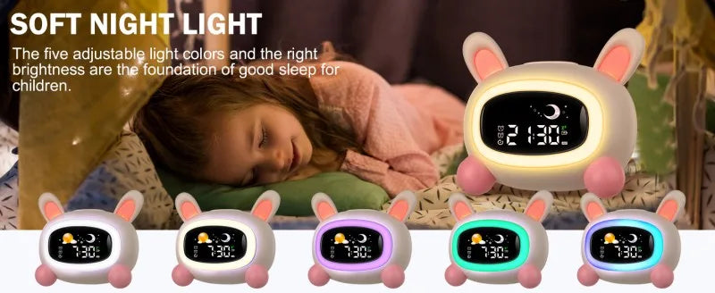 Kids Alarm Clock with Sleep Training and Sound Machine - Smarsty