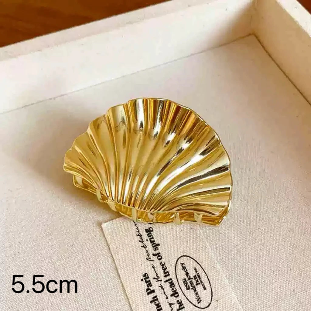 Large Silver Heart Hair Claw Clip Elegant Secure Hold - Smarsty