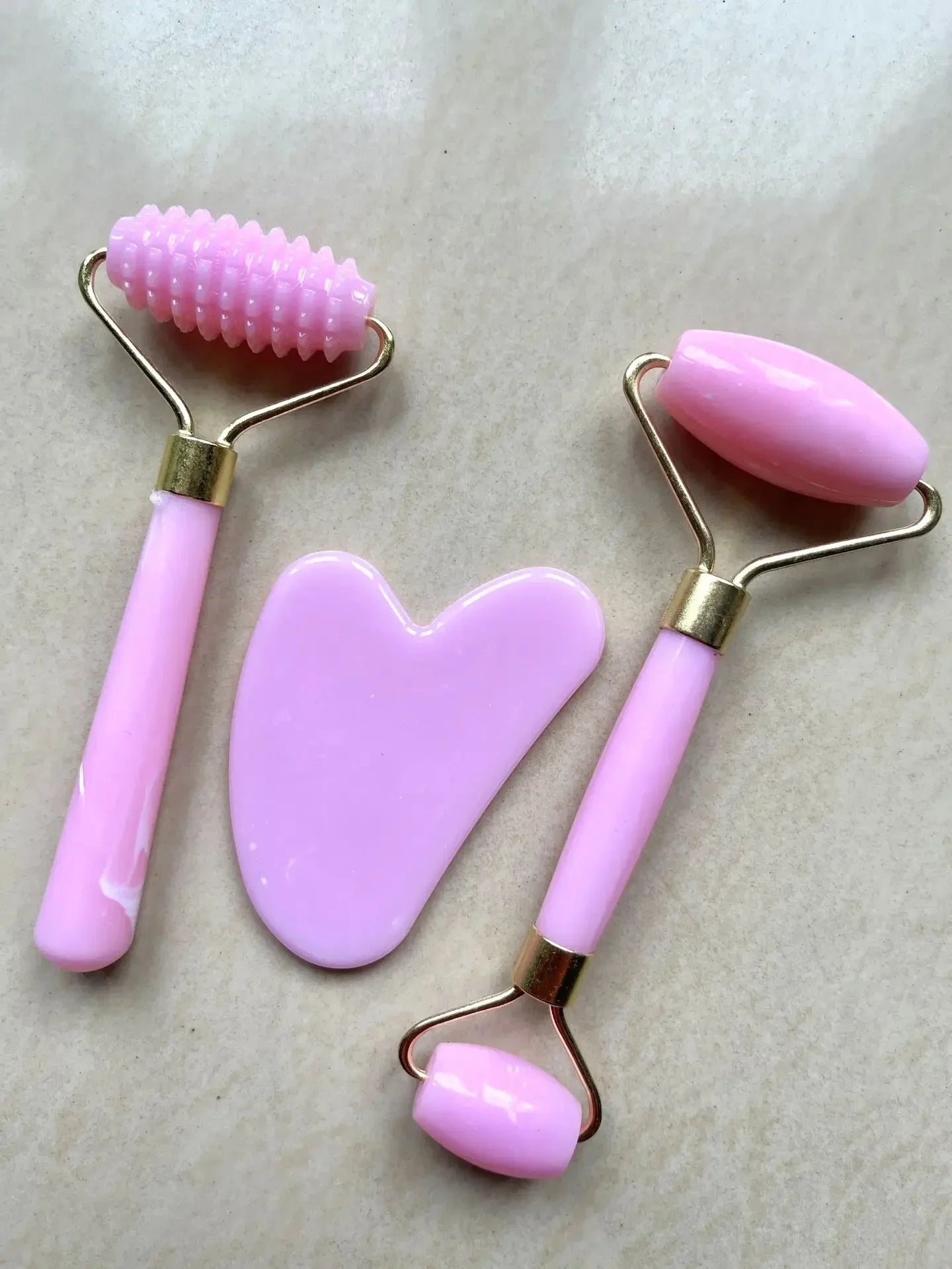 3pcs Resin Roller Massager Set for Face and Body Care - Smarsty