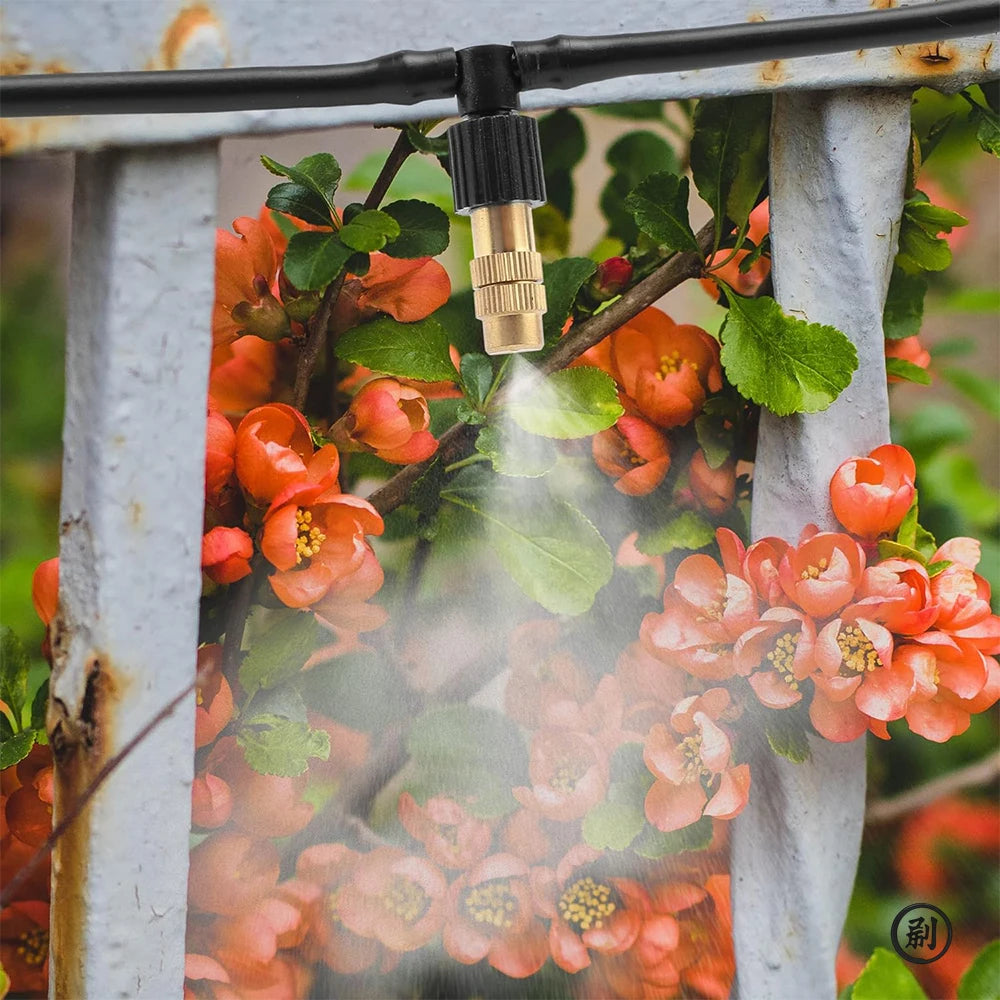 10 Pieces Brass Atomizer Garden Misting Cooling System - Smarsty
