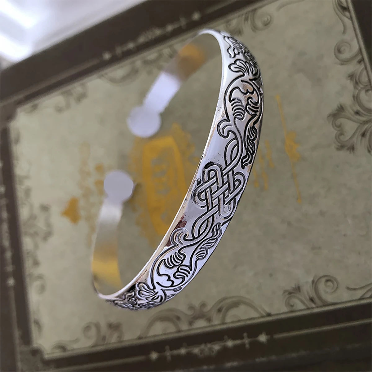 Vintage Tibetan Silver Cuff Bracelet for Unique Style - Smarsty