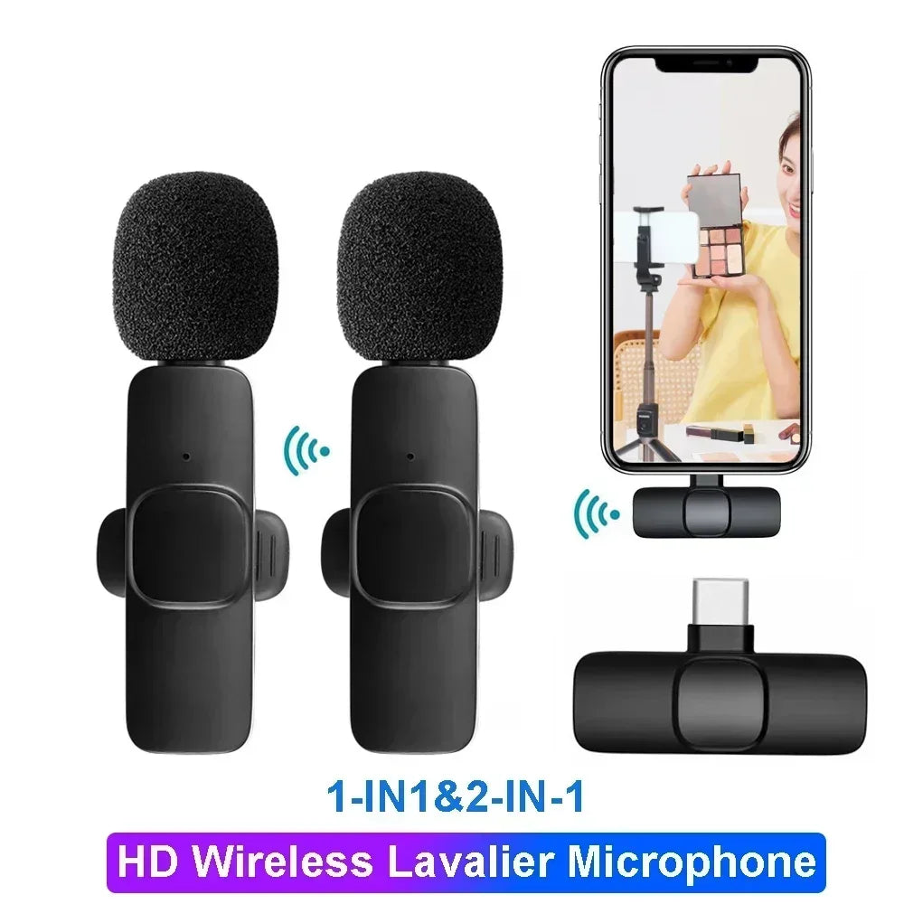 Portable Wireless Lavalier Microphone for Clear Live Streaming - Smarsty