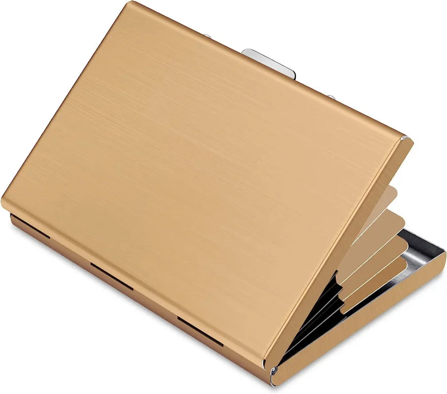 Anti-Scan ANTI RFID Blocking 6 Cards Aluminum Metal ID Bank Credit Card Holder Slim Wallet Case Business Card Protection Holder