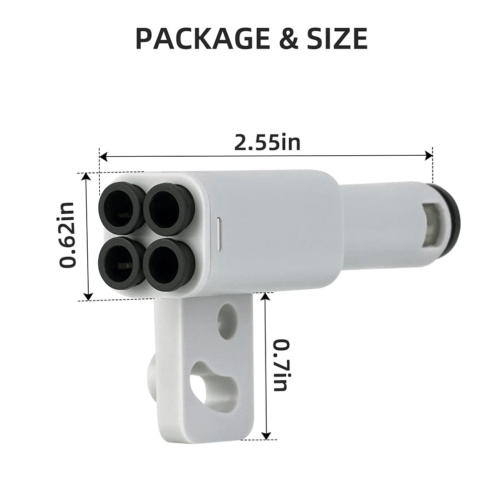 3D Printer Part 4-in-1 PTFE Adapter Material Pipe Expansion Port AMS Connect 4 Feeding Modules For Bambulab X1/P1 X1C P1S P1P - Smarsty