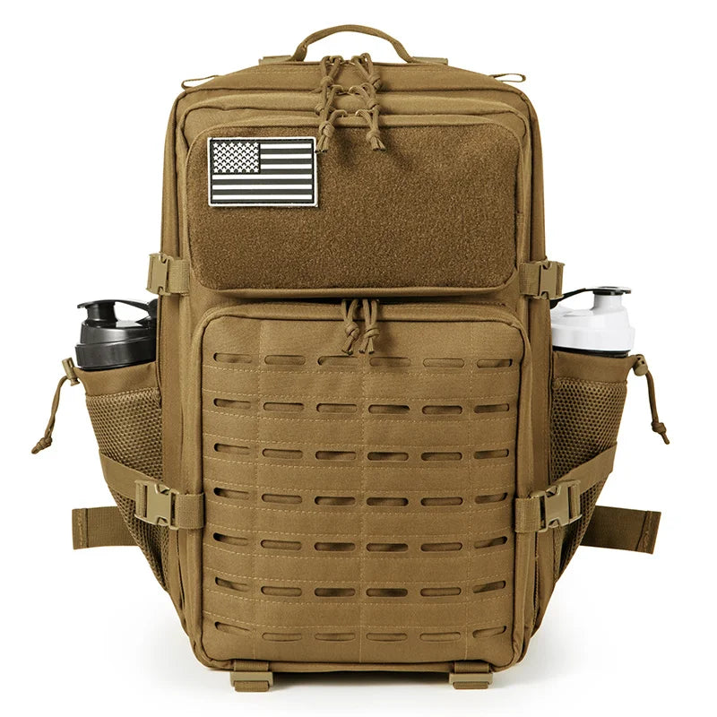 45L Tactical Backpack survival Bag Hunting MOLLE Backpack GYM For Men EDC Outdoor Hiking Rucksack Witch Bottle Holder - Smarsty