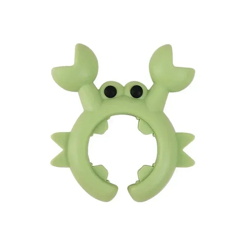 4/1PCS Silicone Spatula Rack Small Crab Anti Scalding Overflow Pot Clip Spoon Holder Clip Universal Shovel Rack Kitchen Gadget by Smarsty