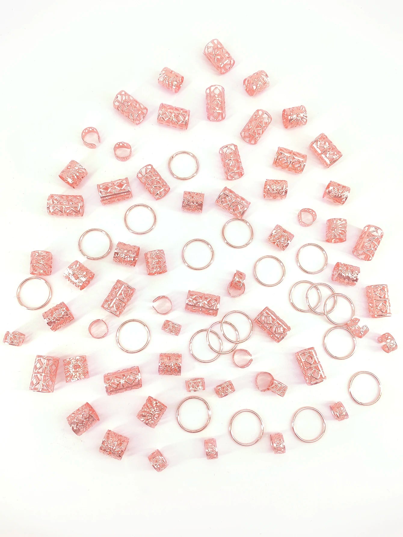 80pcs Stylish Dreadlock Hair Beads for Braids - Smarsty