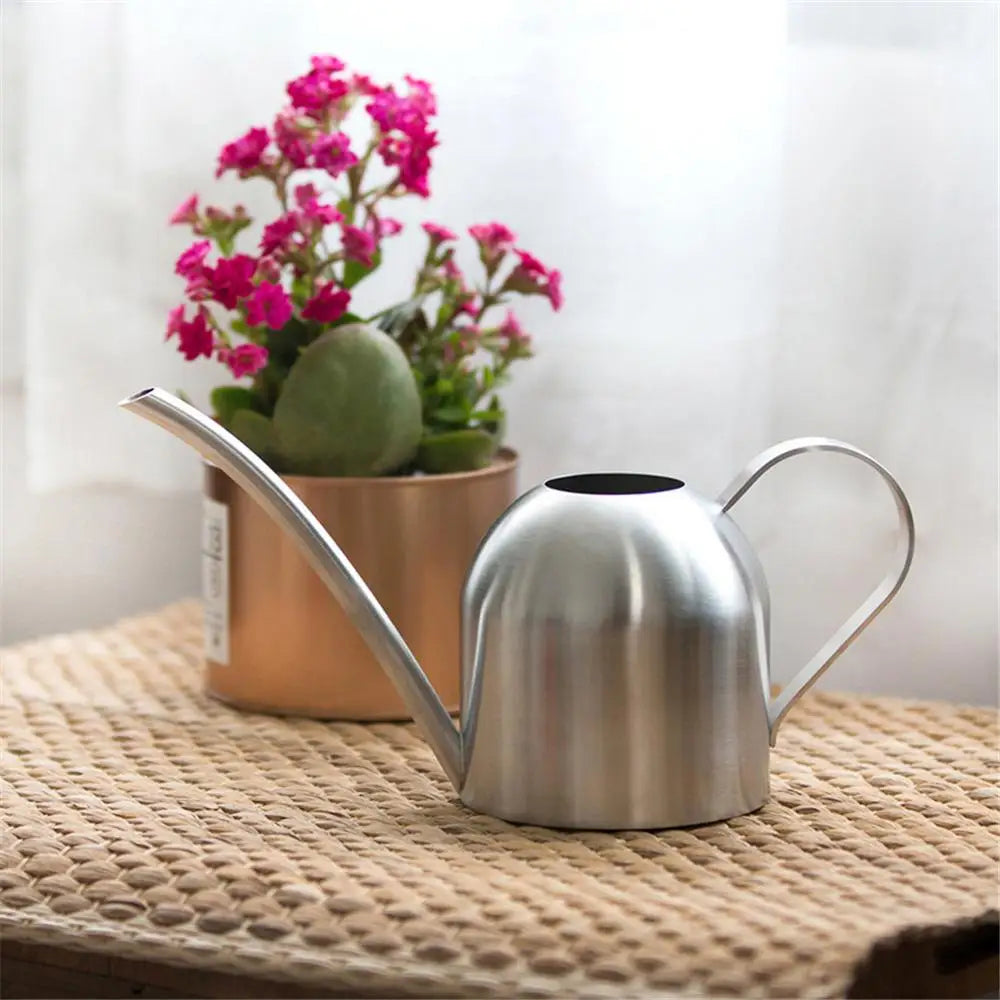 Stainless Steel Long Mouth Watering Can for Indoor Plants - Smarsty