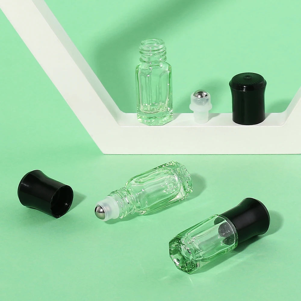 Mini Glass Roll-On Bottles Set for Travel - Smarsty