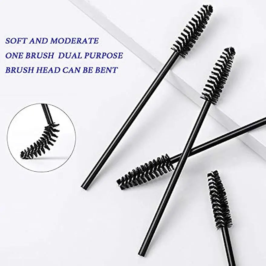 100 Pcs Disposable Eyelash Brushes for Easy Makeup Application - Smarsty