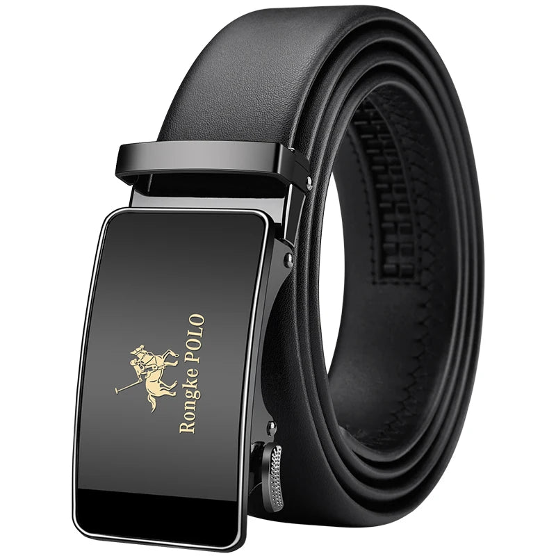 OYIFAN Genuine Leather Men Belt Adjustable Automatic Buckle - Smarsty