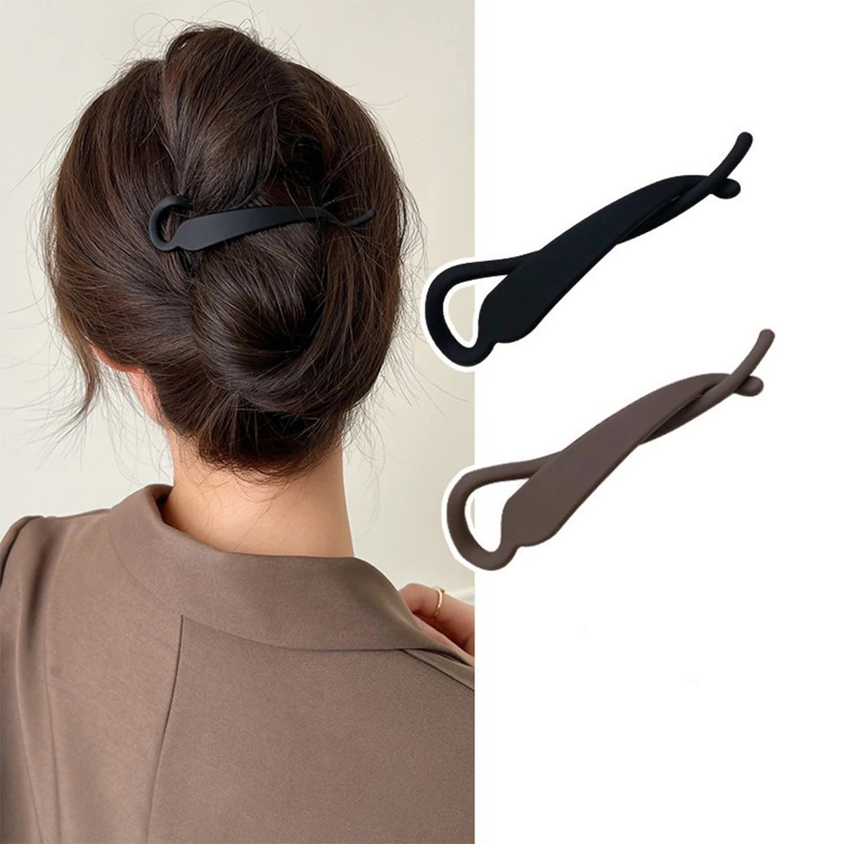 Elegant Banana Clips for Stylish Ponytails - 2 Pack - Smarsty