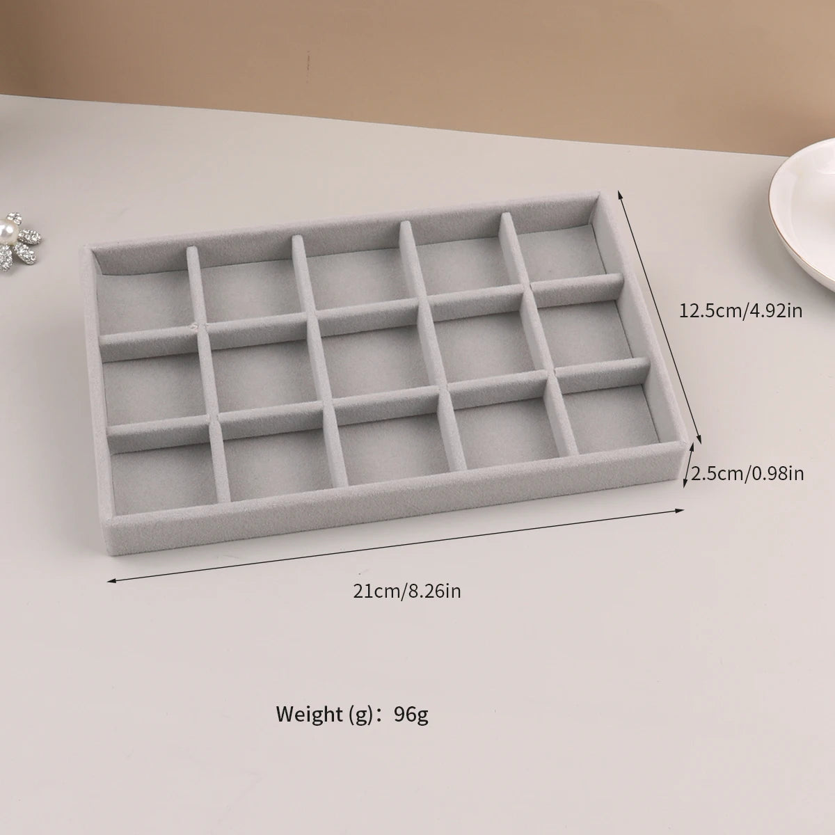 Velvet Jewelry Organizer Box for Rings and Necklaces - Smarsty