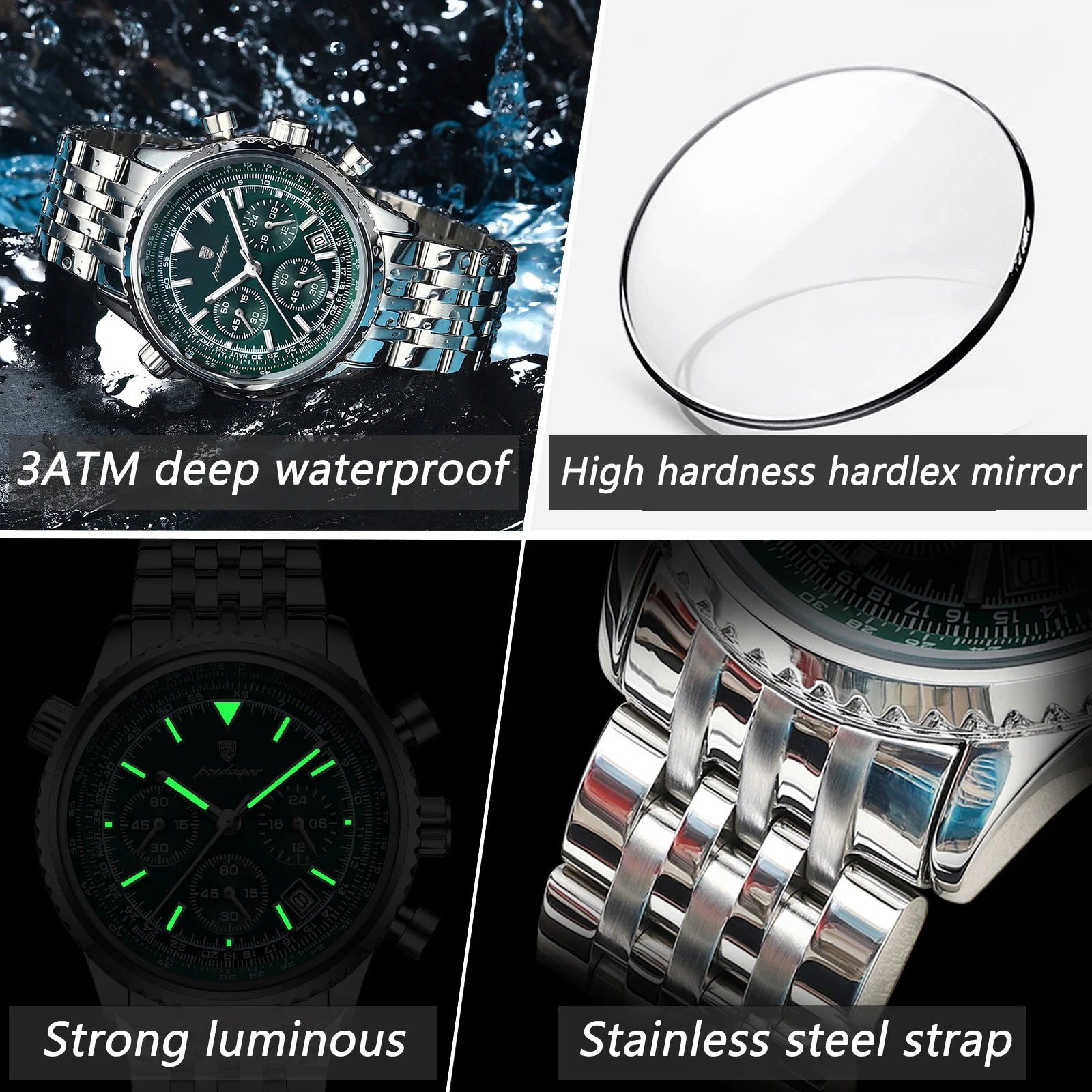 Luxury Waterproof Military Men's Watch with Luminous Features - Smarsty