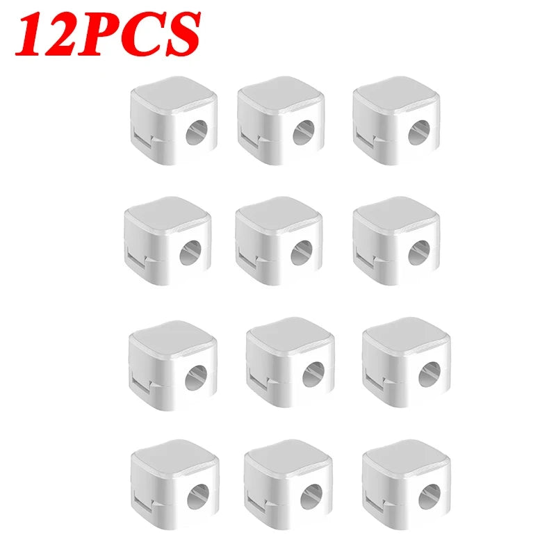 Magnetic Cable Clip Cable Holder Adhesive Wire Keeper Cord Cable Organizer for Home Office Under Desk Management - Smarsty