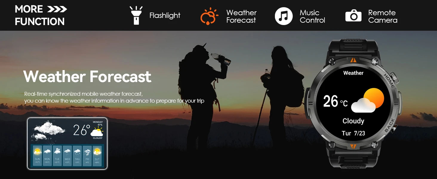 EIGIIS KE3 Smart Watch Bluetooth Call Waterproof Health Monitor - Smarsty