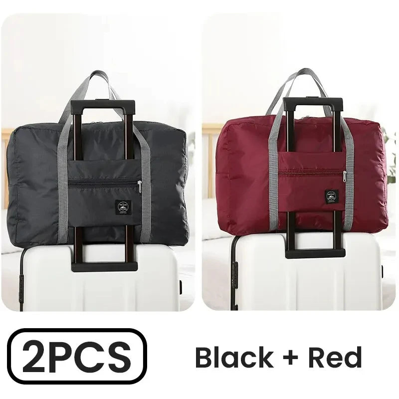 Foldable Travel Duffel Bags Two Pack For Carry On Luggage - Smarsty