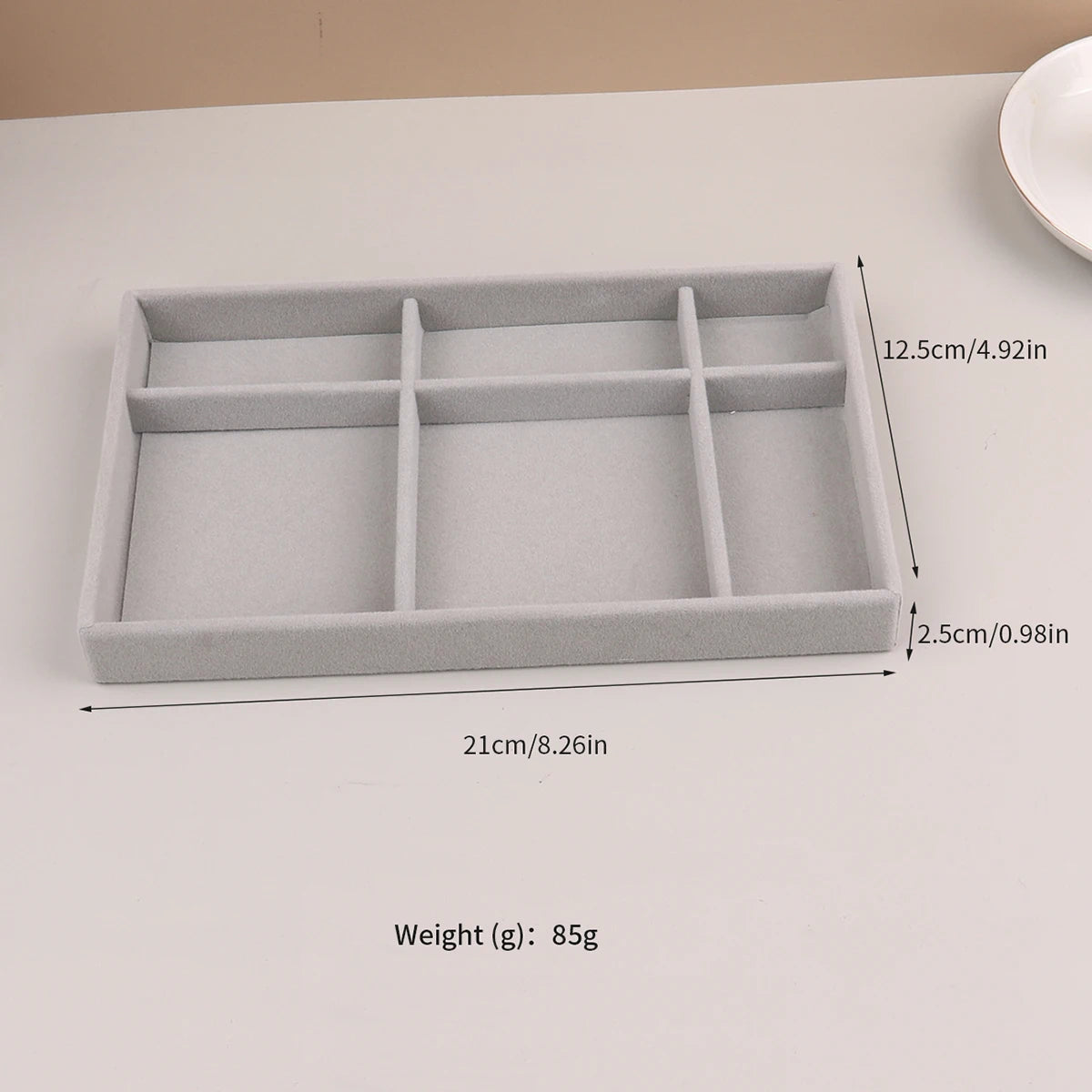 Velvet Jewelry Organizer Box for Rings and Necklaces - Smarsty