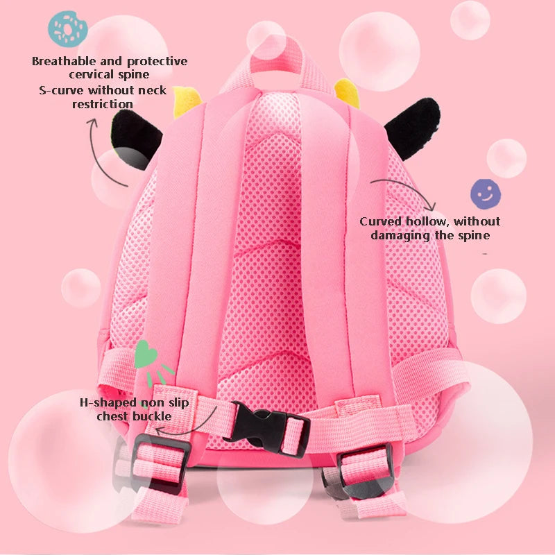 3D Biomimetic Animal Kids Backpack School Bag For Daily Use - Smarsty