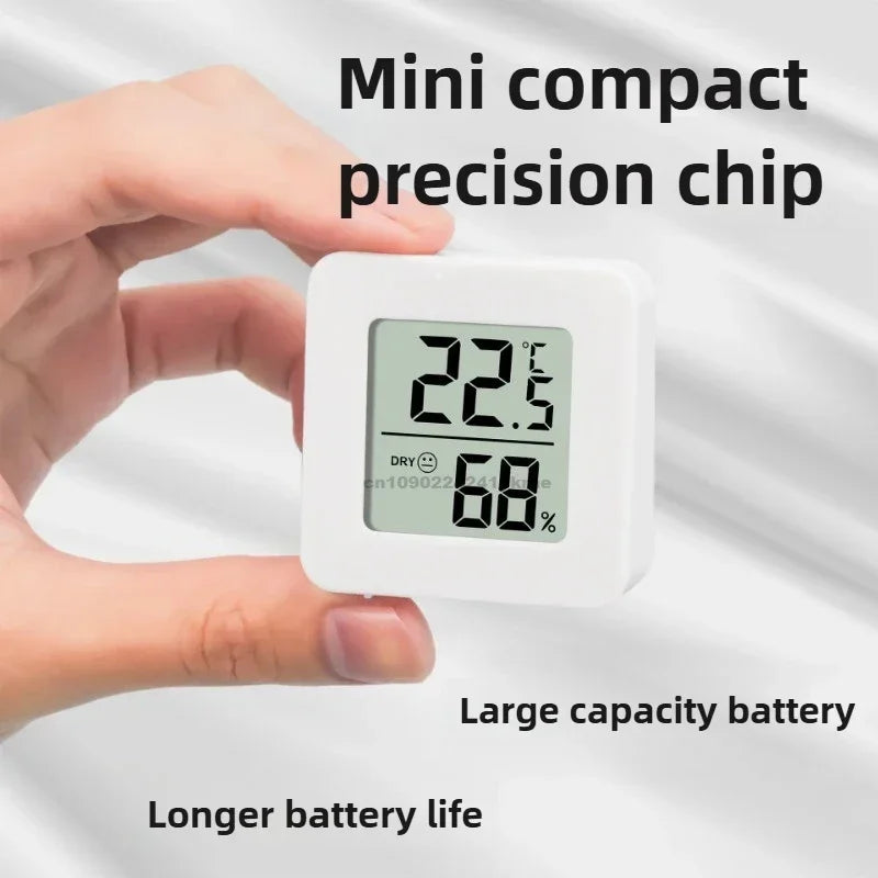 1/2/3/4/6PCS Mini LCD Digital Thermometer Hygrometer Indoor Room Temperature Humidity Meter Sensor Gauge Weather Station Set
