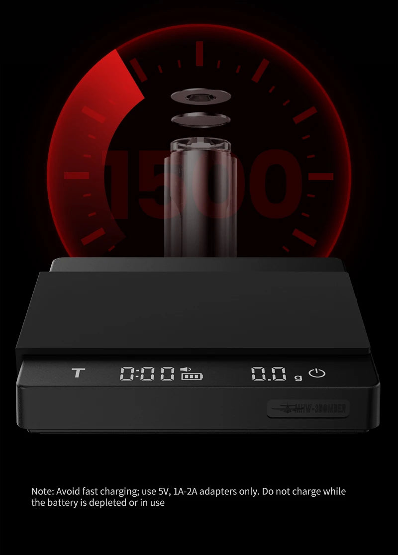 High Precision Digital Coffee Scale with LED Display - Smarsty
