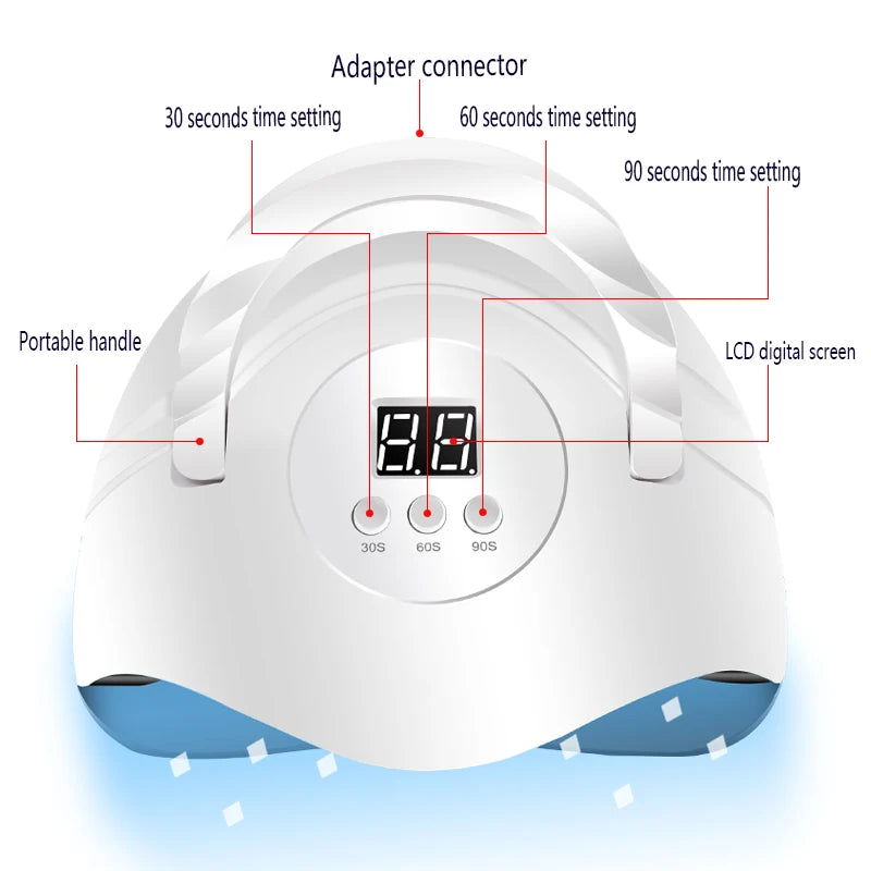 Nail Gel Polish Kit With LED Lamp 27 Colors - Smarsty