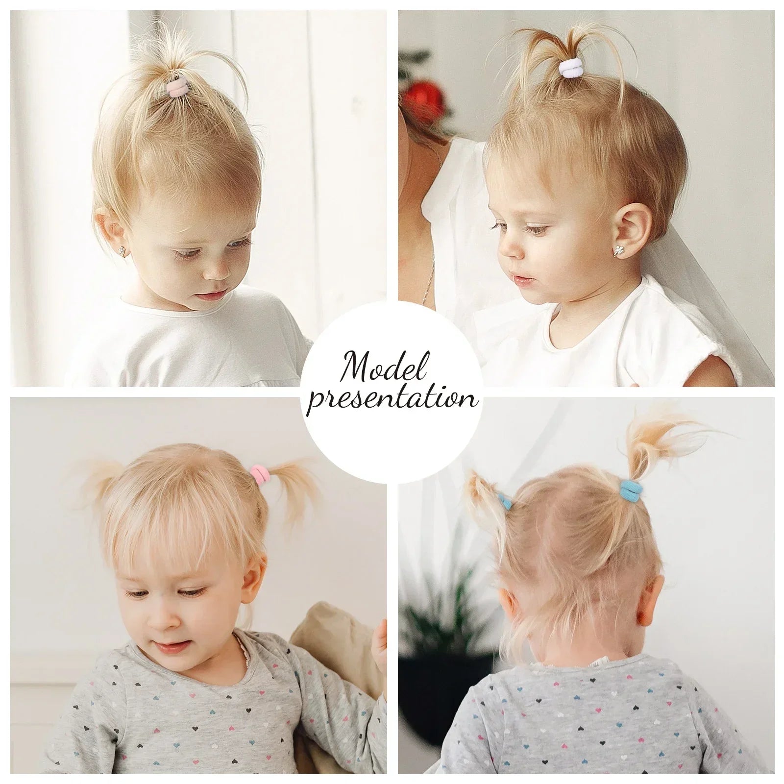Colorful Nylon Elastic Hair Ties For Kids Gentle Hold - Smarsty