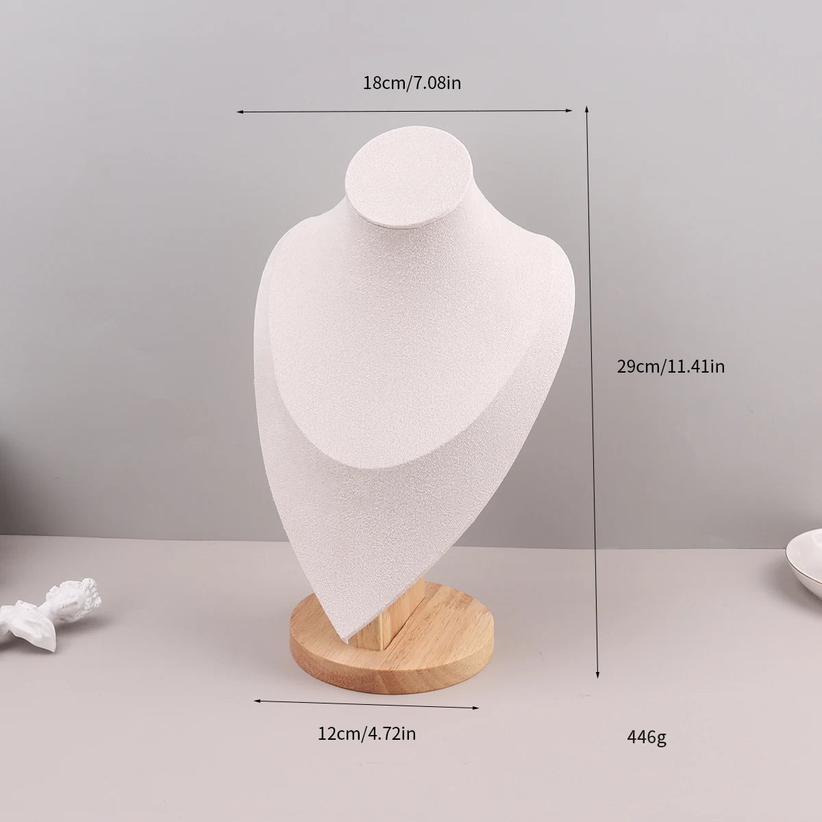 Velvet Jewelry Display Stand for Necklaces and Pendants - Smarsty