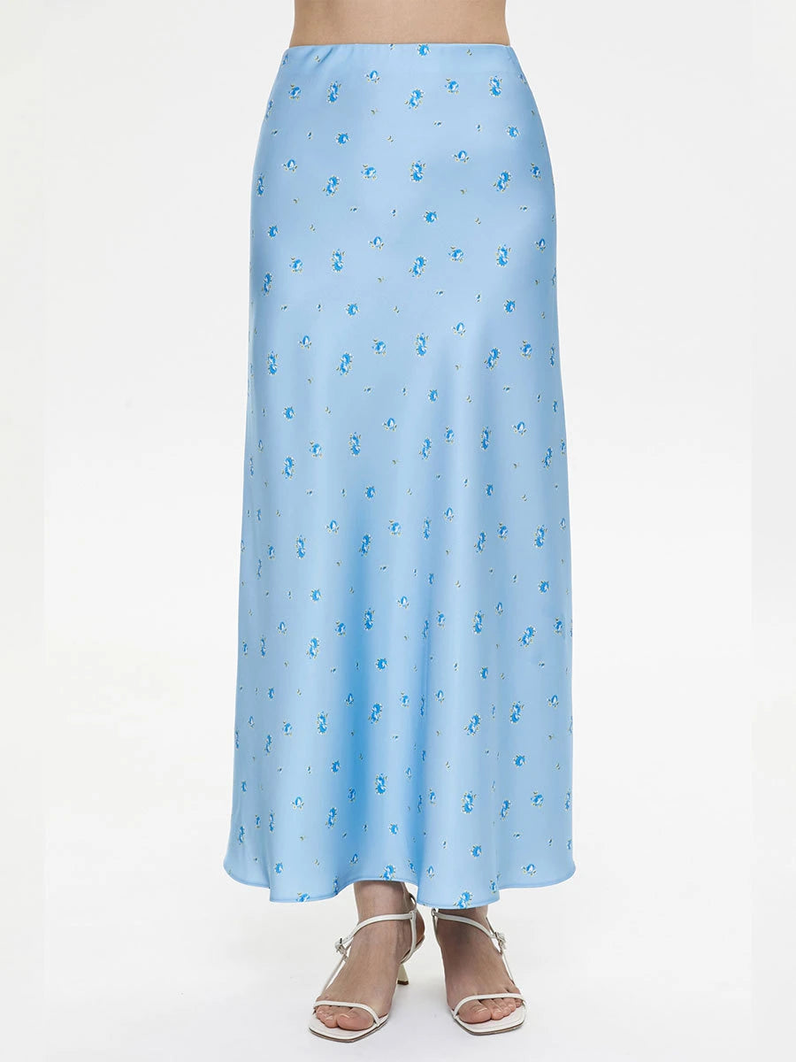 Tossy Summer Printed Fashion Long Skirt For Women High Waist Contrast Patchwork Slim Elegant Party Looks Ladies Y2k Maxi Skirt - Smarsty